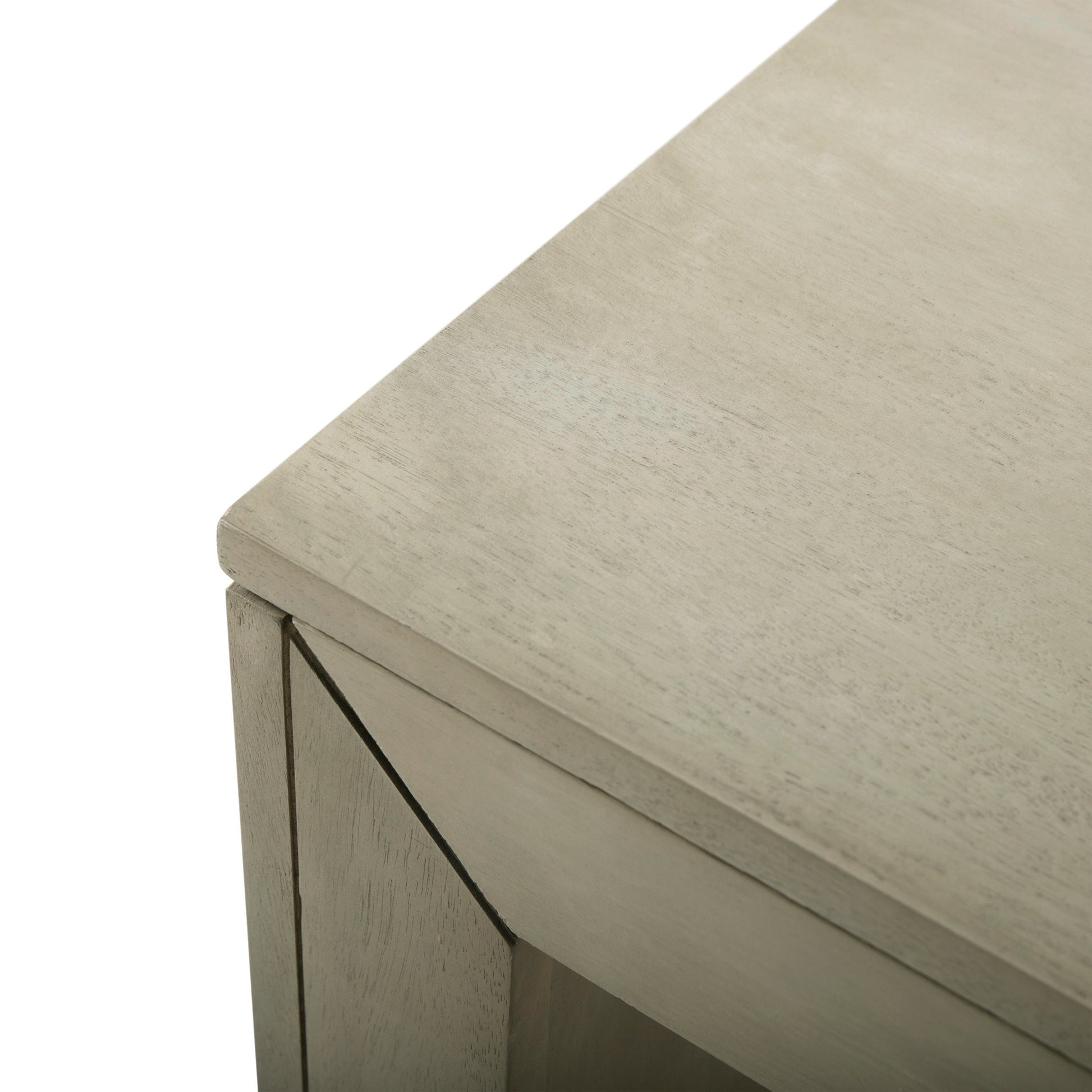 Acacia Wood Dining Bench, Light Gray Oak image 8