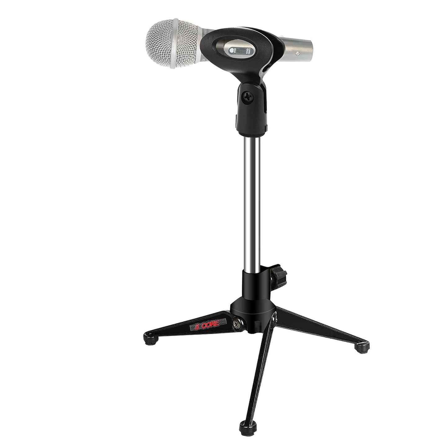 5Core Desktop Mic Stand Tripod Universal Desk Microphone Holder Table Top Stands image 1