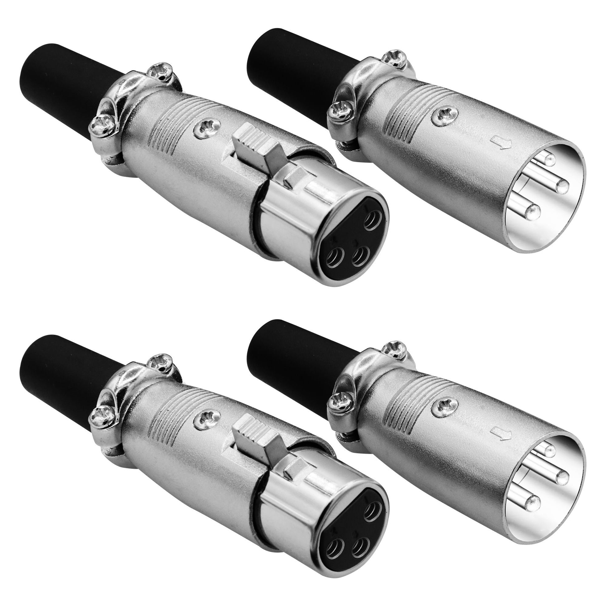 5Core XLR Connector Male Female to 1/4 Audio Jack 3 Pin Secure Mic Plug w Locking Ends image 10