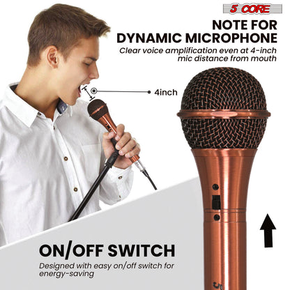 5Core XLR Microphone Dynamic Mic Karaoke Singing Studio Microfono Handheld Mics image 12
