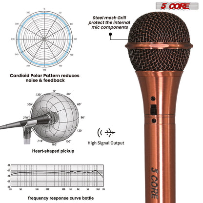 5Core XLR Microphone Dynamic Mic Karaoke Singing Studio Microfono Handheld Mics image 7