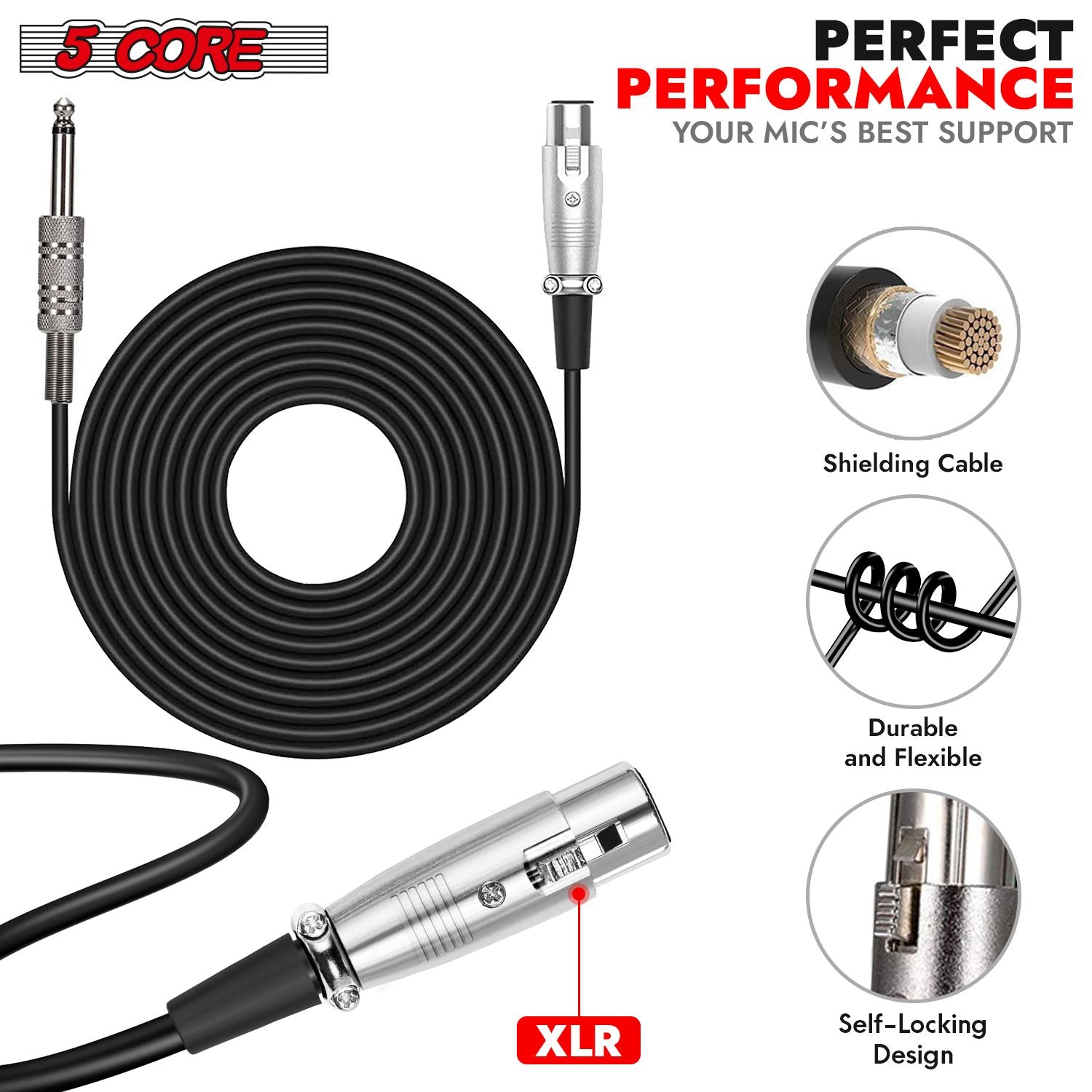 5Core XLR Microphone Dynamic Mic Karaoke Singing Studio Microfono Handheld Mics image 11