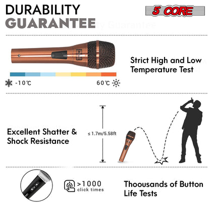 5Core XLR Microphone Dynamic Mic Karaoke Singing Studio Microfono Handheld Mics image 6