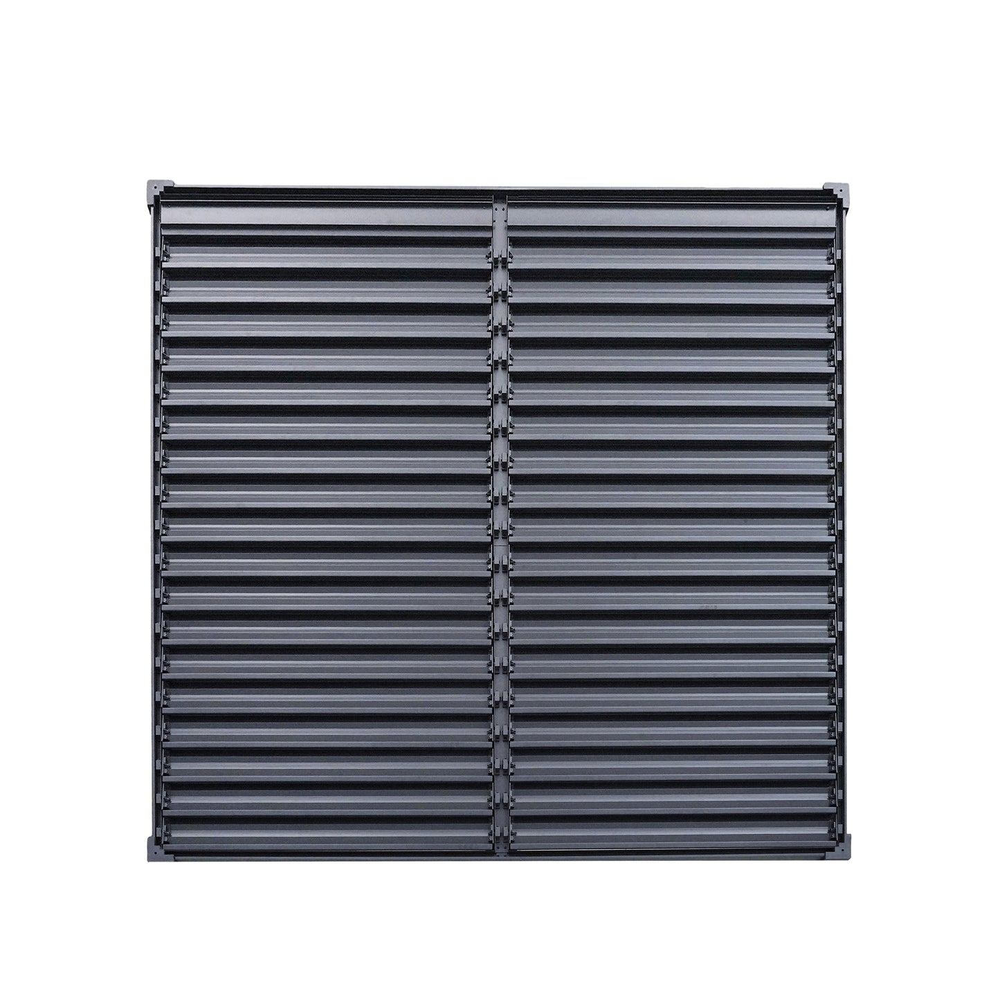 Byron Black Outdoor Pergola Aluminum with Adjustable Louvered Roof image 6