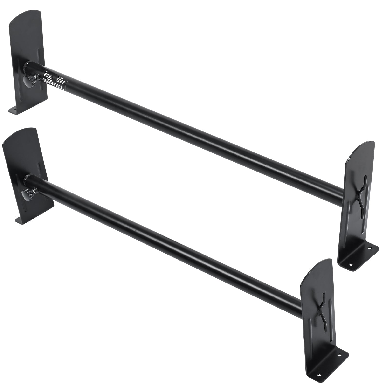 Van Roof Ladder Rack, 2 Bars Alloy Steel Roof Racks, 500 LBS Capacity Rain-Gutter Roof Rack, Adjustable Length 35.8"-57.5", Van Ladder Rack Compatible with Chevrolet Express, GMC Savana, etc image 10