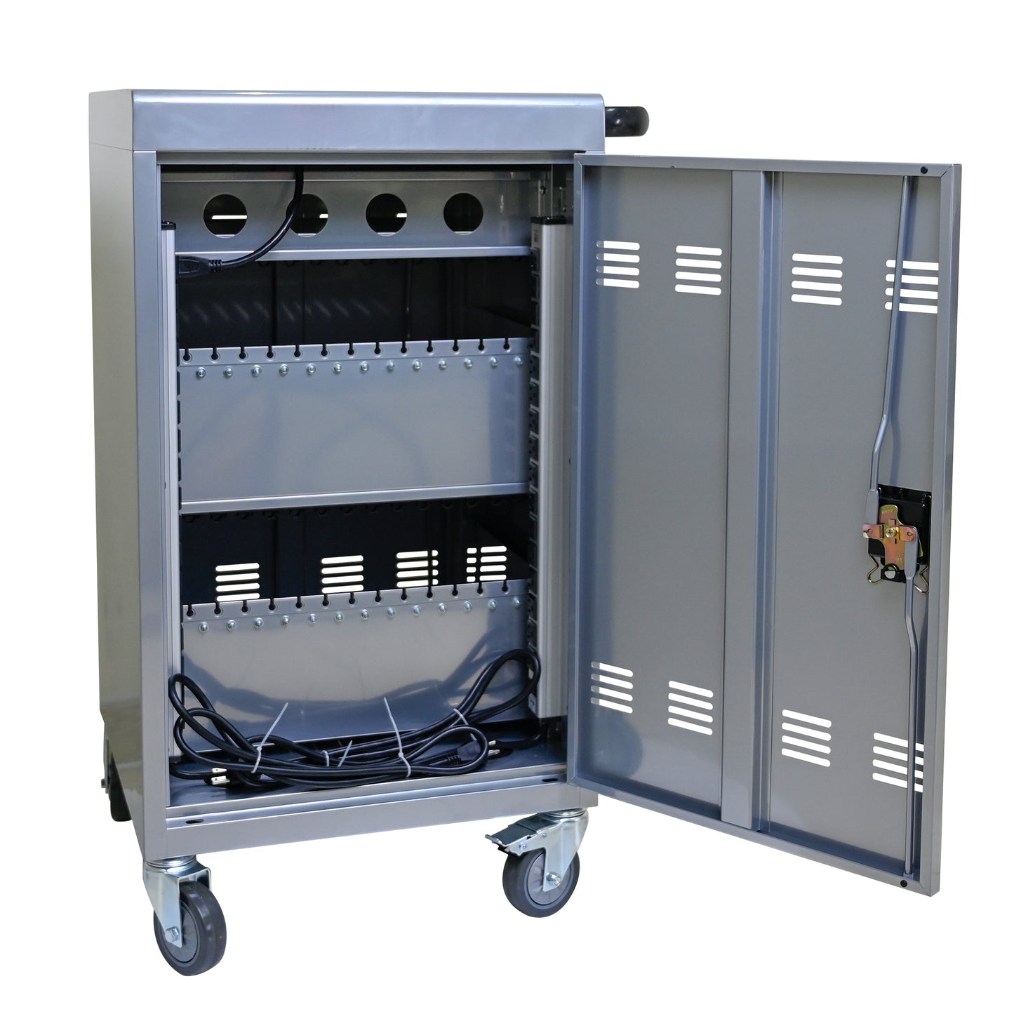 Mobile Charging Cart and Cabinet for Tablets Laptops 35-Device (B30PLUS)-Silver image 6