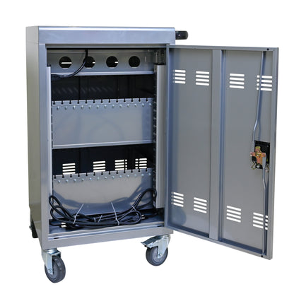 Mobile Charging Cart and Cabinet for Tablets Laptops 35-Device (B30PLUS)-Silver image 6
