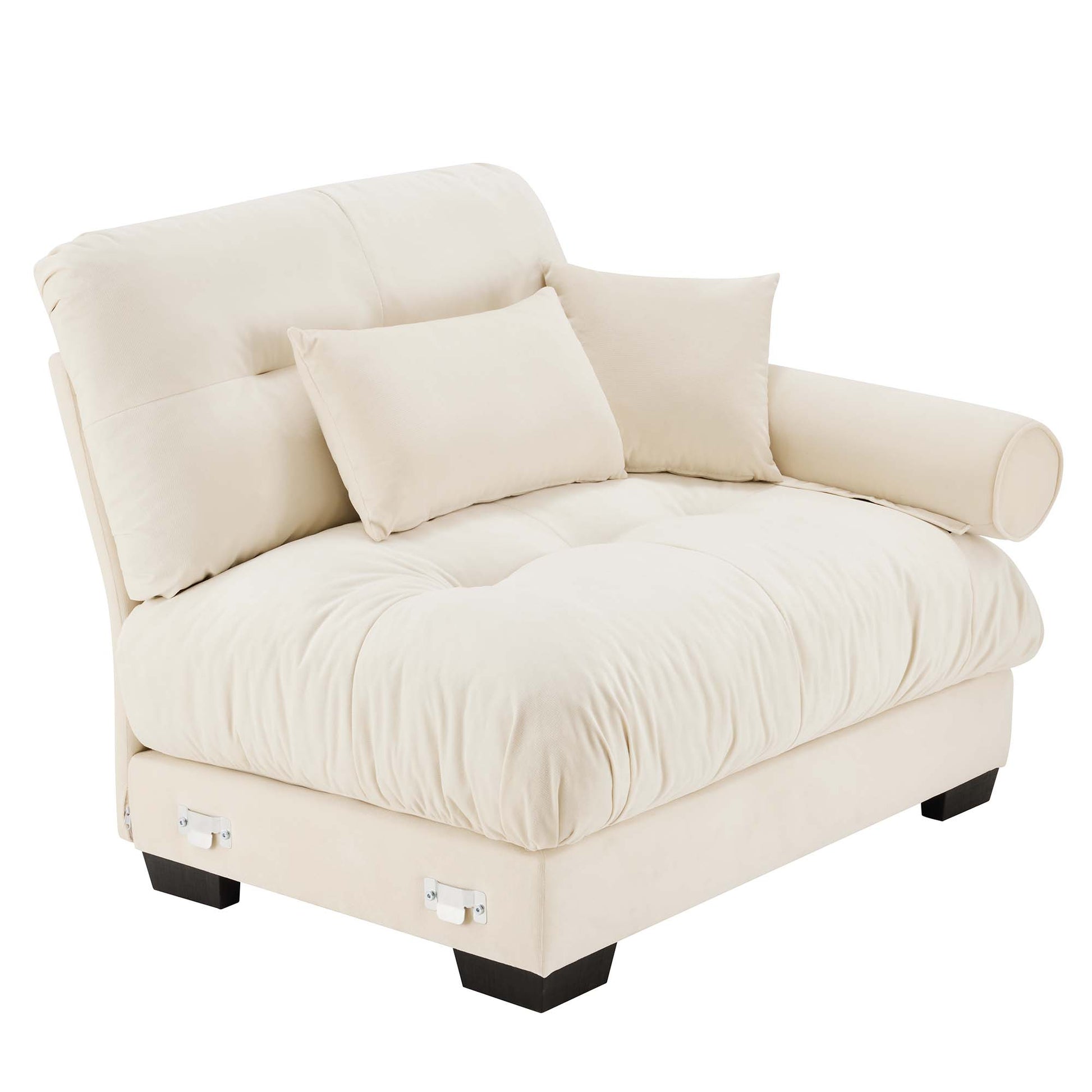 Milano Sofa RSF W/3 pillows - Cream image 3