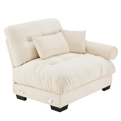 Milano Sofa RSF W/3 pillows - Cream image 3