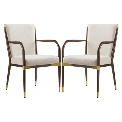 MODERN DINING ARM CHAIR - SET OF 2 image 1