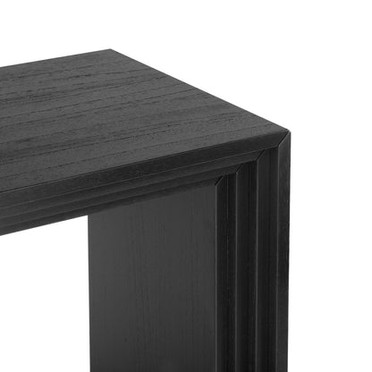 U_STYLE Modern Style Console Table made of Paulownia Solid Wood Veneer,Suitable for Foyer, Living Room, or Entryway. image 11