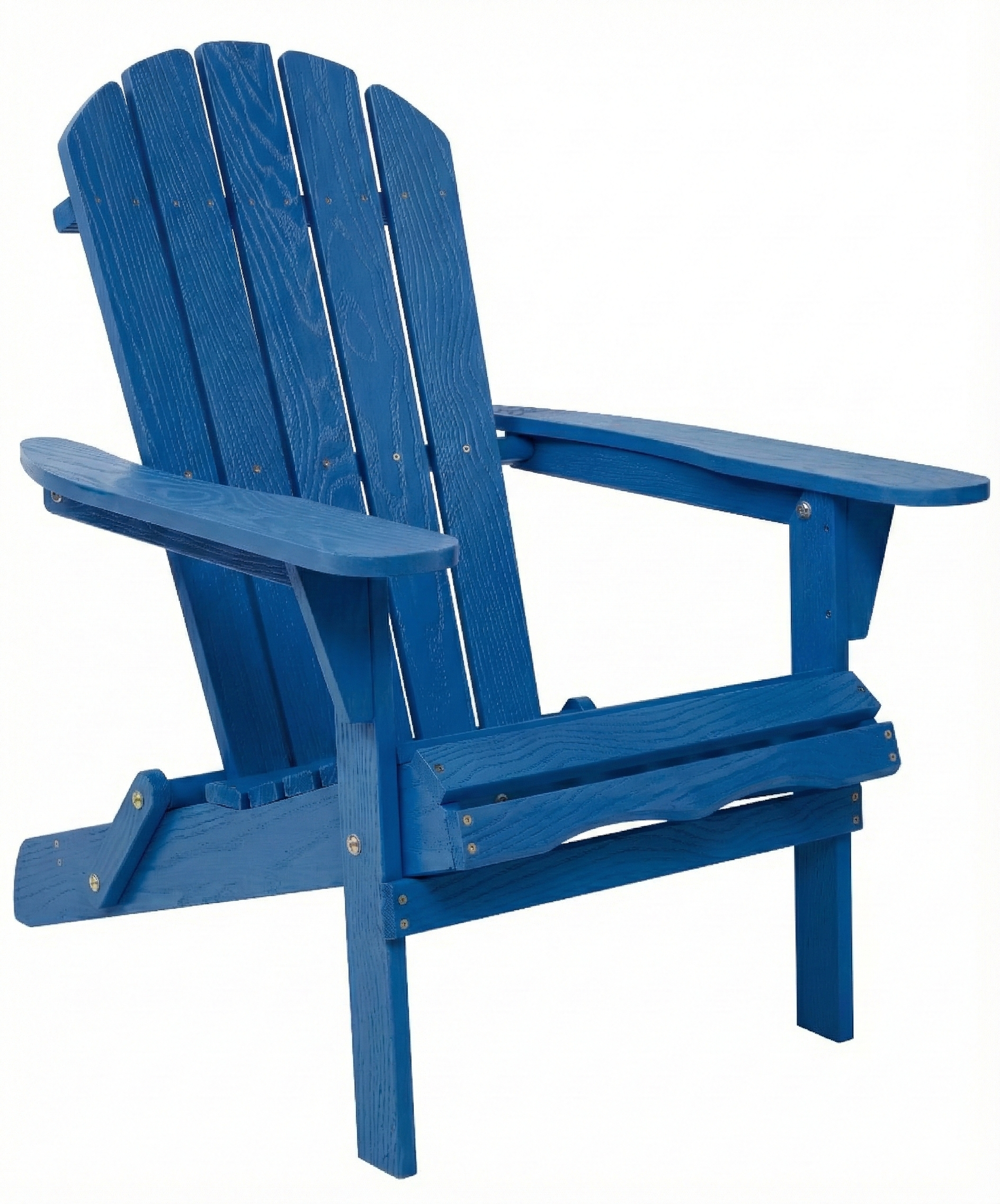 Embossed Wooden Outdoor Folding Adirondack Chair with Pre-Assembled BackRest & SeatBoard,Wood Patio Chair for Garden Backyard Porch Pool Deck Firepit with Wood Grain image 1