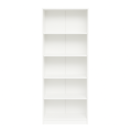 5-Tier Bookshelves Storage Cabinet White image 6
