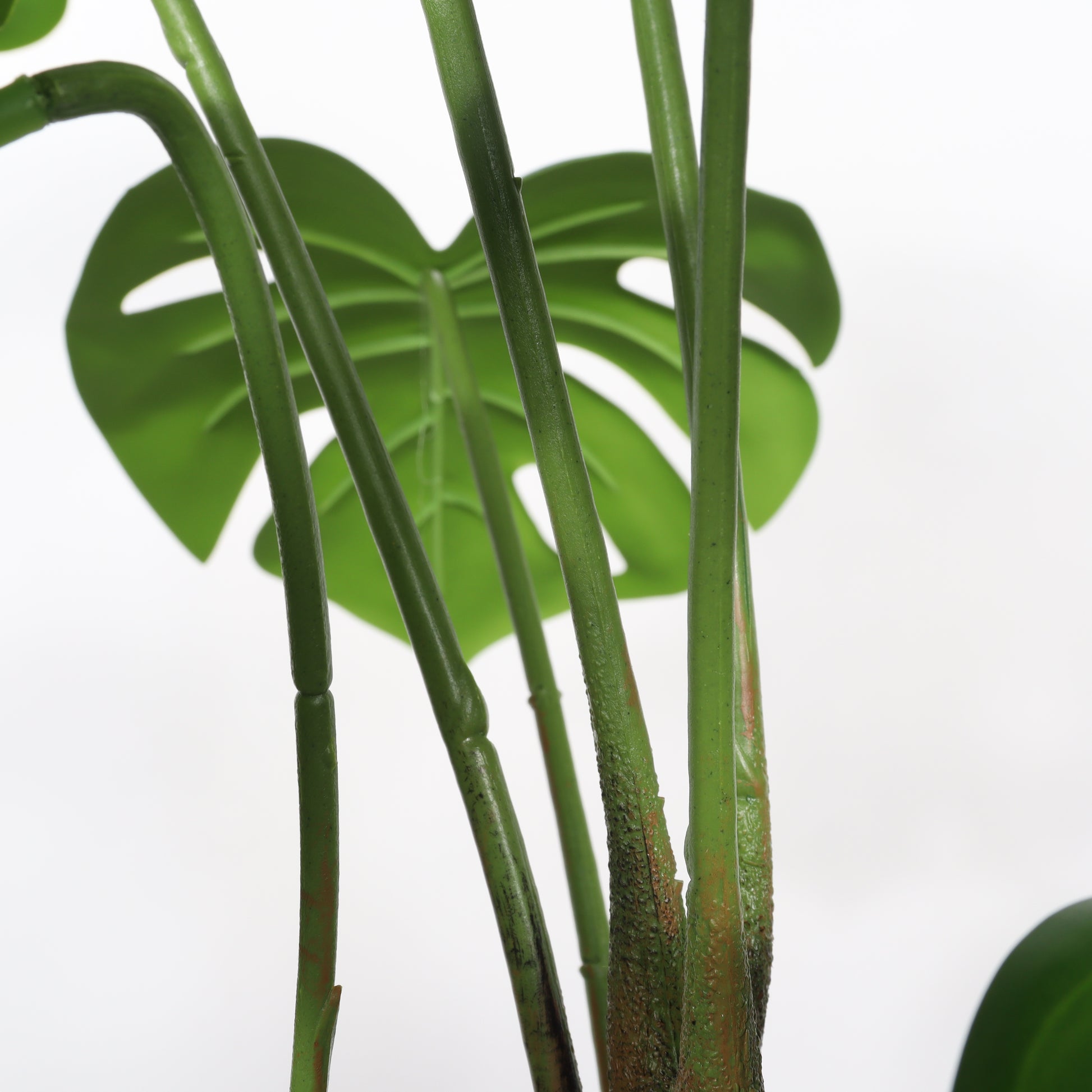 30'' Artificial Monstera Deliciosa Plant with White Pot, 2 pcs / set image 9