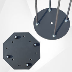Patio Umbrella Base in Ground, Heavy-Duty Steel Construction for Stability, Supports up to 700LBS, 7.8" x 7.8" x 22"