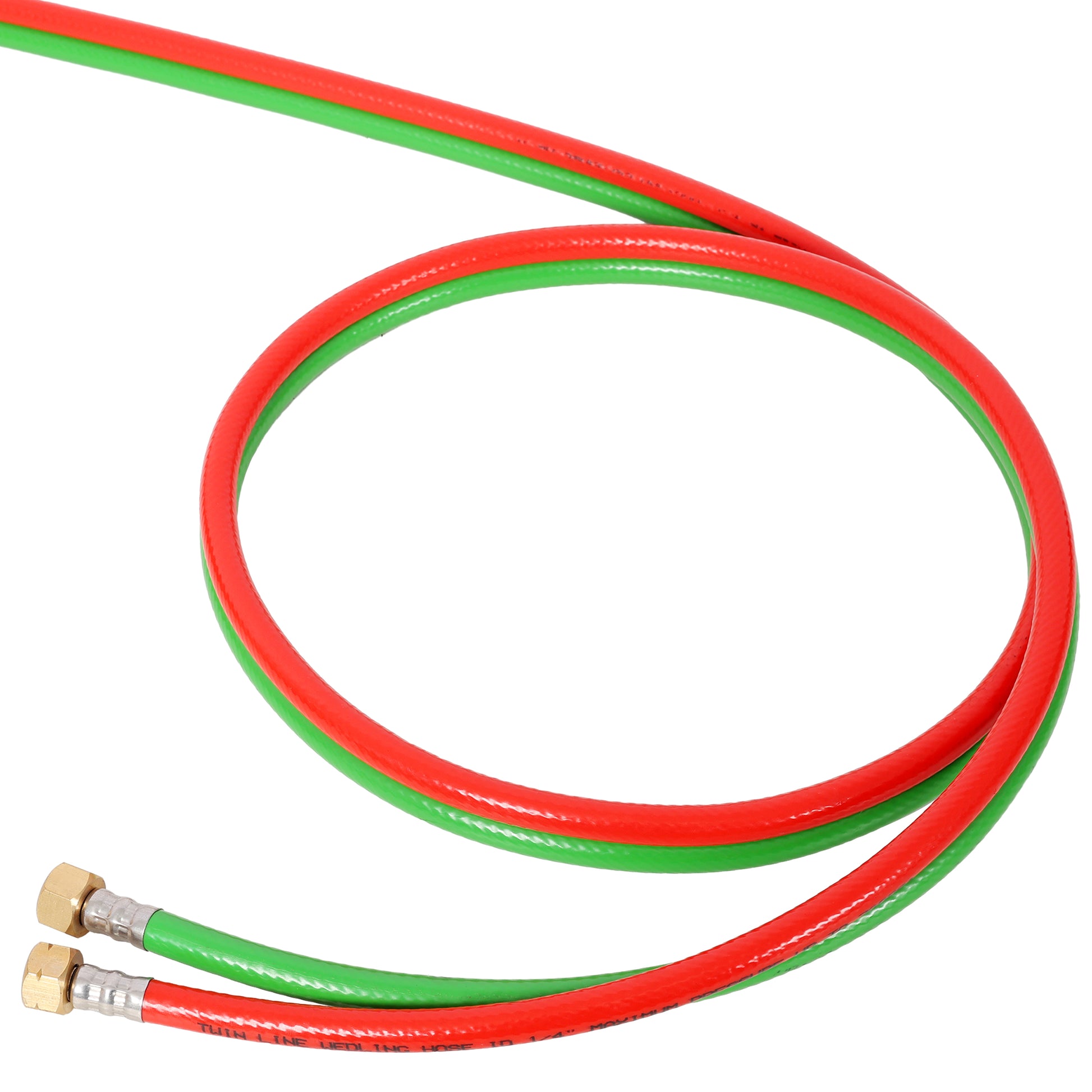 Oxygen Acetylene Hose with 9/16"-18 B fittings Welding Cutting Torch Twin Hose, 1/4-Inch × 100 Feet,Twin-Line Torch Hose for Acetylene Cutting & Welding image 4