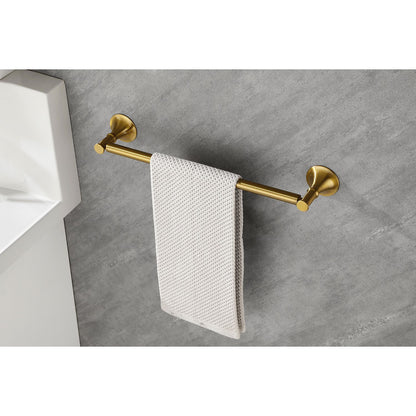 6 Piece Brass Bathroom Towel Rack Set Wall Mount image 17