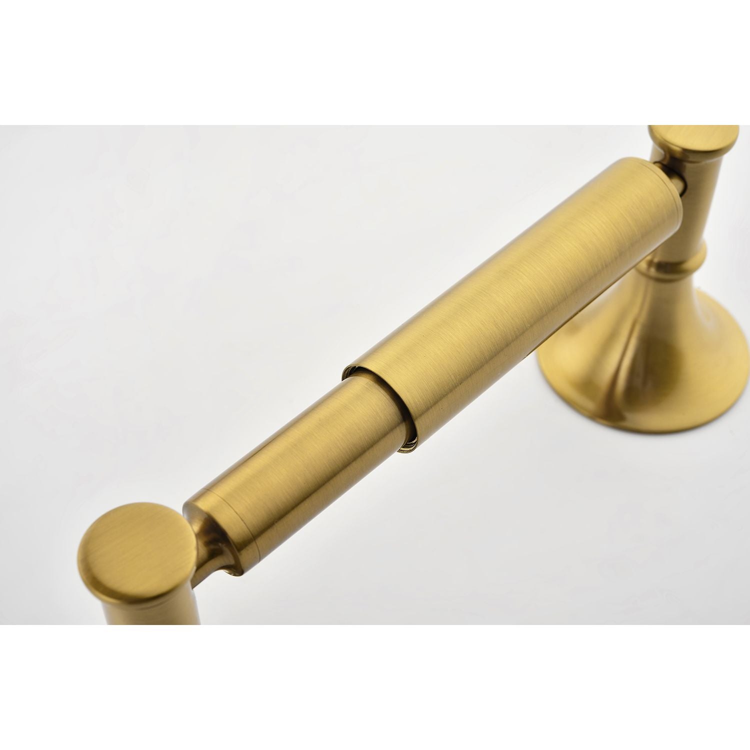 6 Piece Brass Bathroom Towel Rack Set Wall Mount image 8