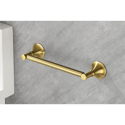 6 Piece Brass Bathroom Towel Rack Set Wall Mount image 9