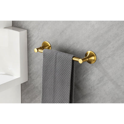 6 Piece Brass Bathroom Towel Rack Set Wall Mount image 10