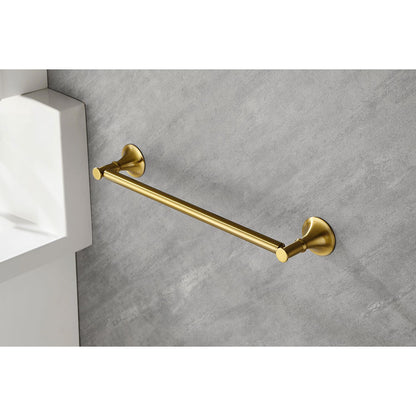 6 Piece Brass Bathroom Towel Rack Set Wall Mount image 13