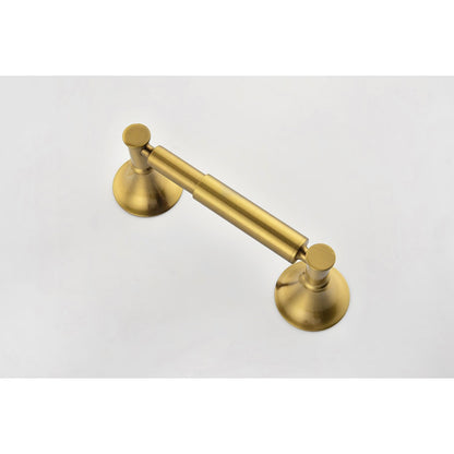 6 Piece Brass Bathroom Towel Rack Set Wall Mount image 7
