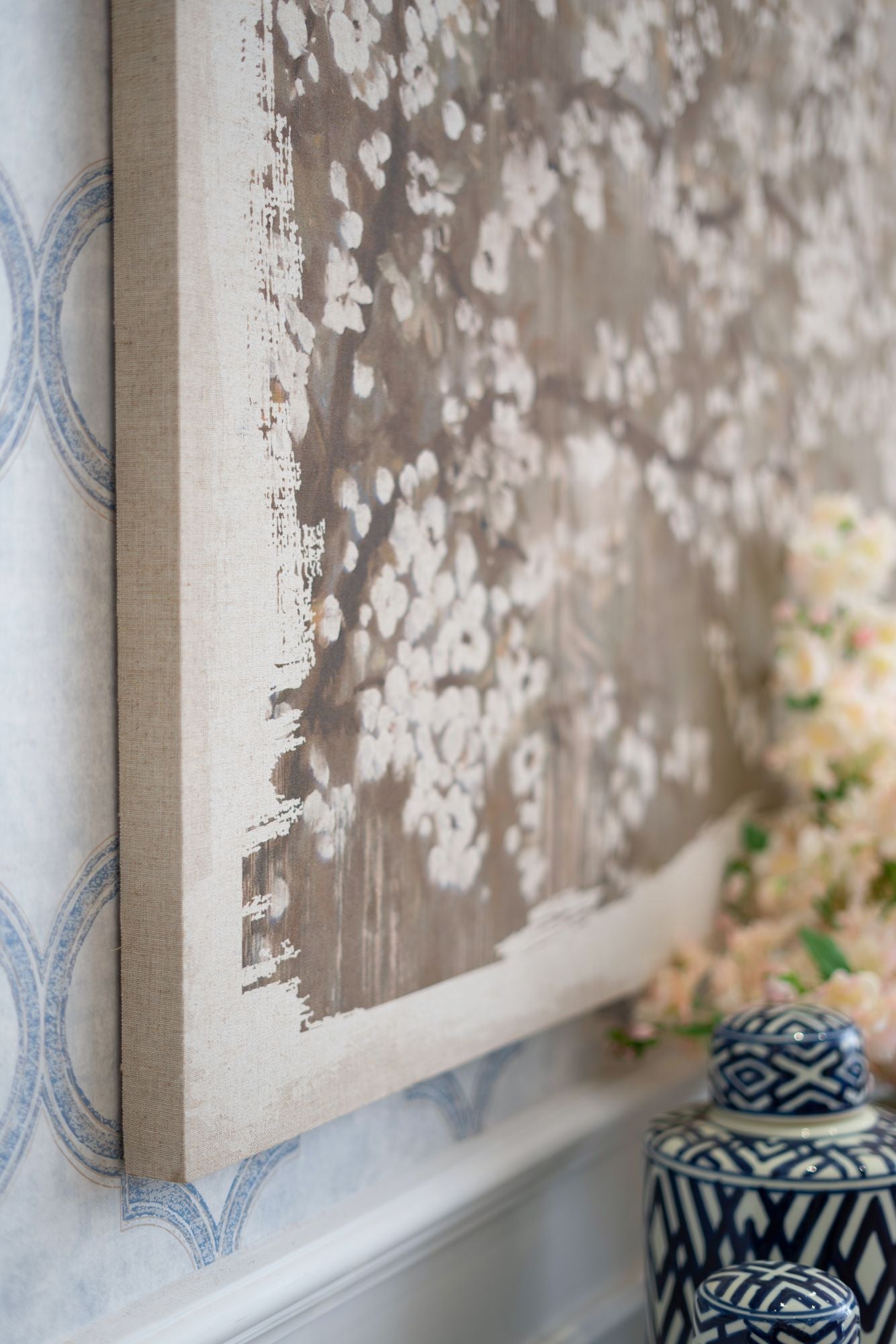 60" x 48" Large Cherry Blossom Canvas Art Print, Home Decor Accent Piece image 15