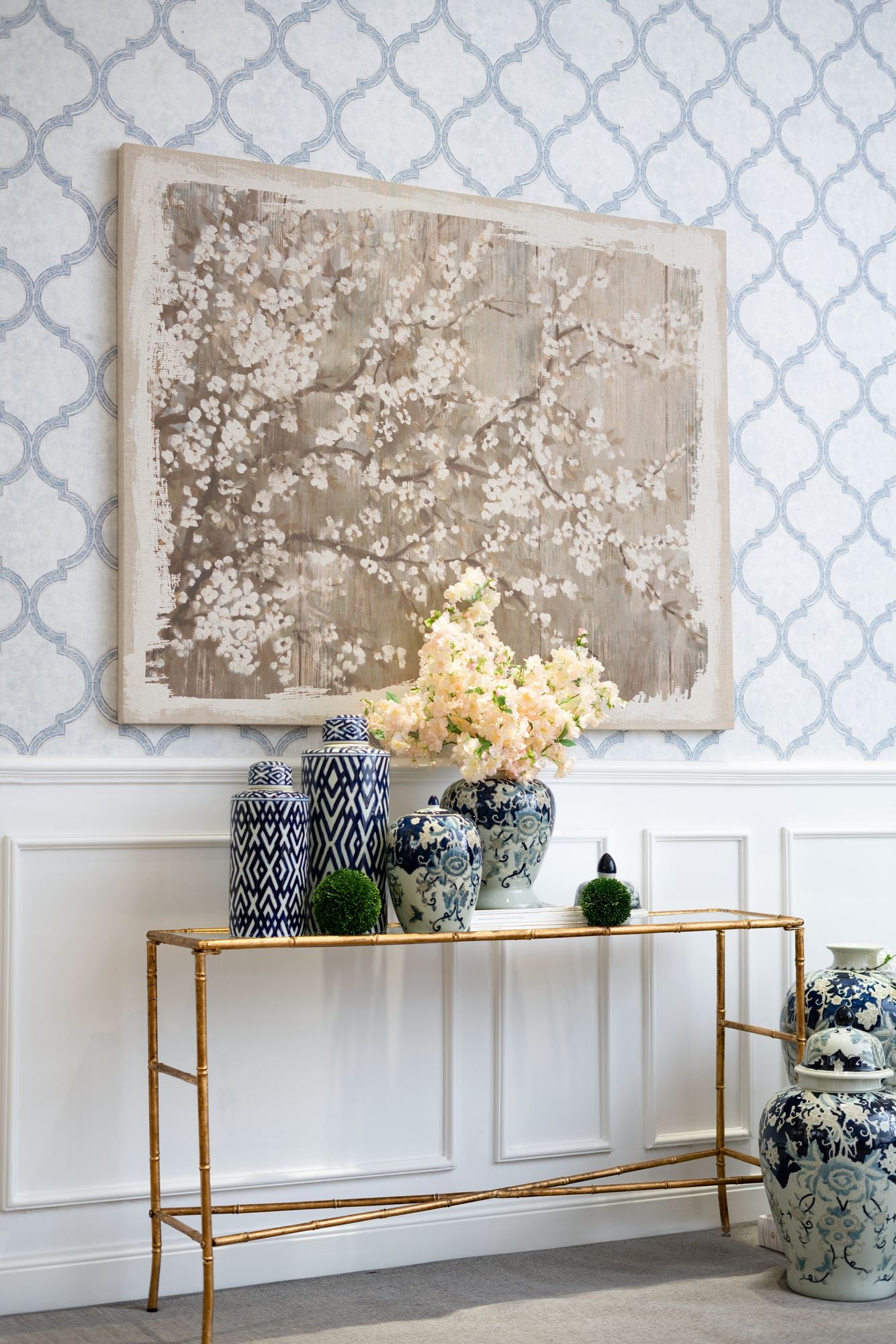 60" x 48" Large Cherry Blossom Canvas Art Print, Home Decor Accent Piece image 11