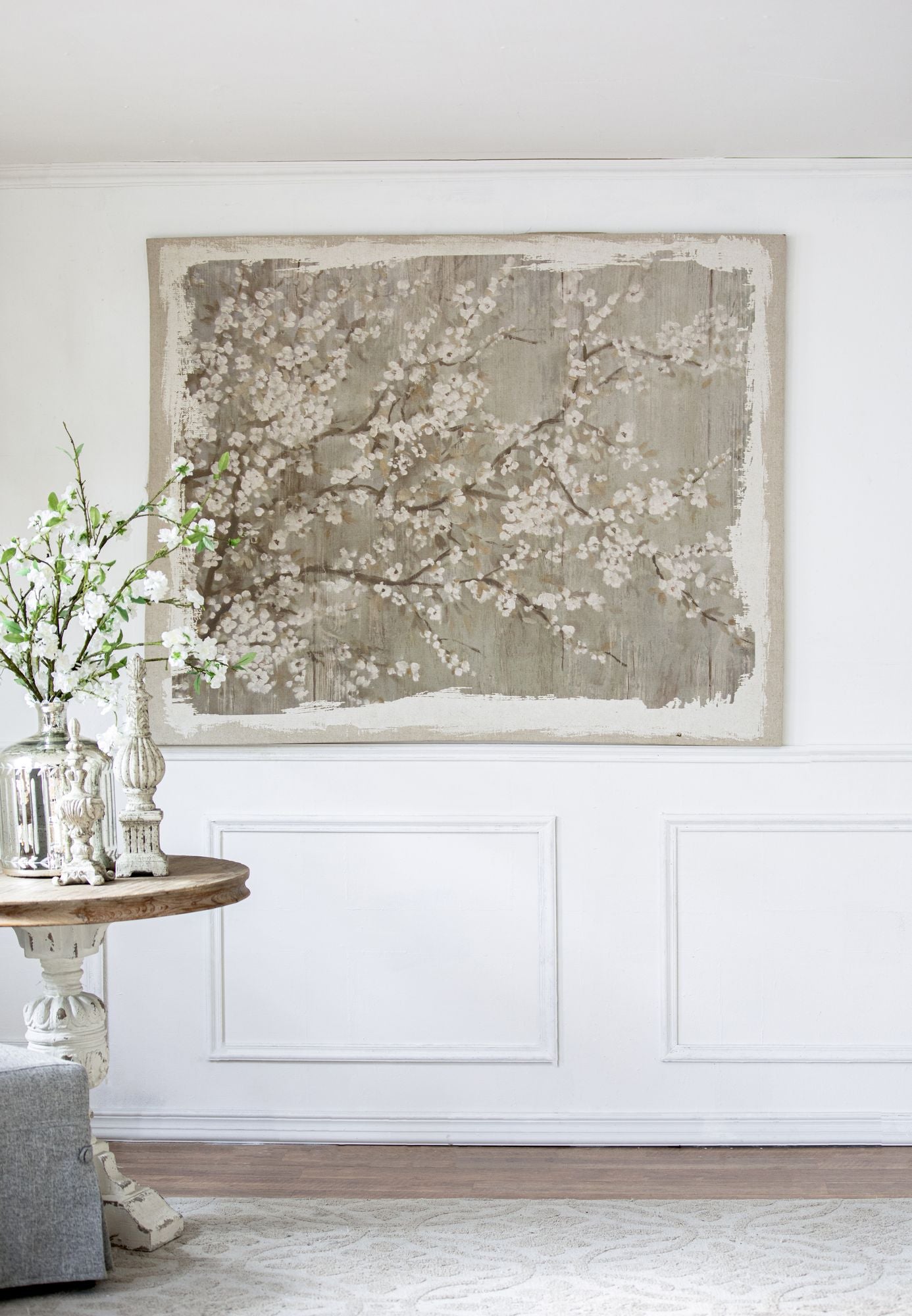 60" x 48" Large Cherry Blossom Canvas Art Print, Home Decor Accent Piece image 1
