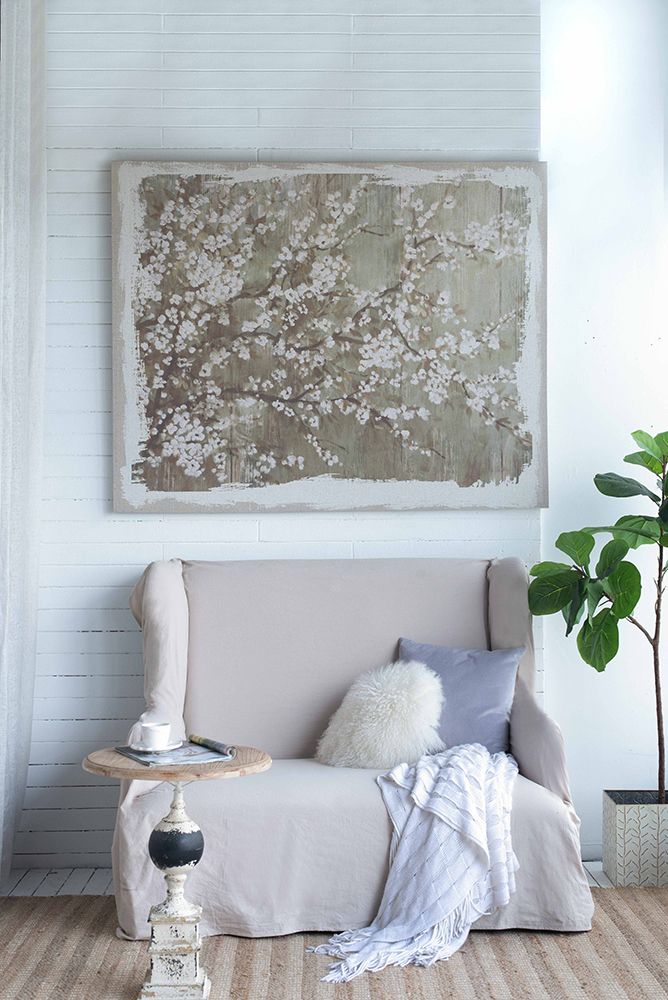60" x 48" Large Cherry Blossom Canvas Art Print, Home Decor Accent Piece image 10