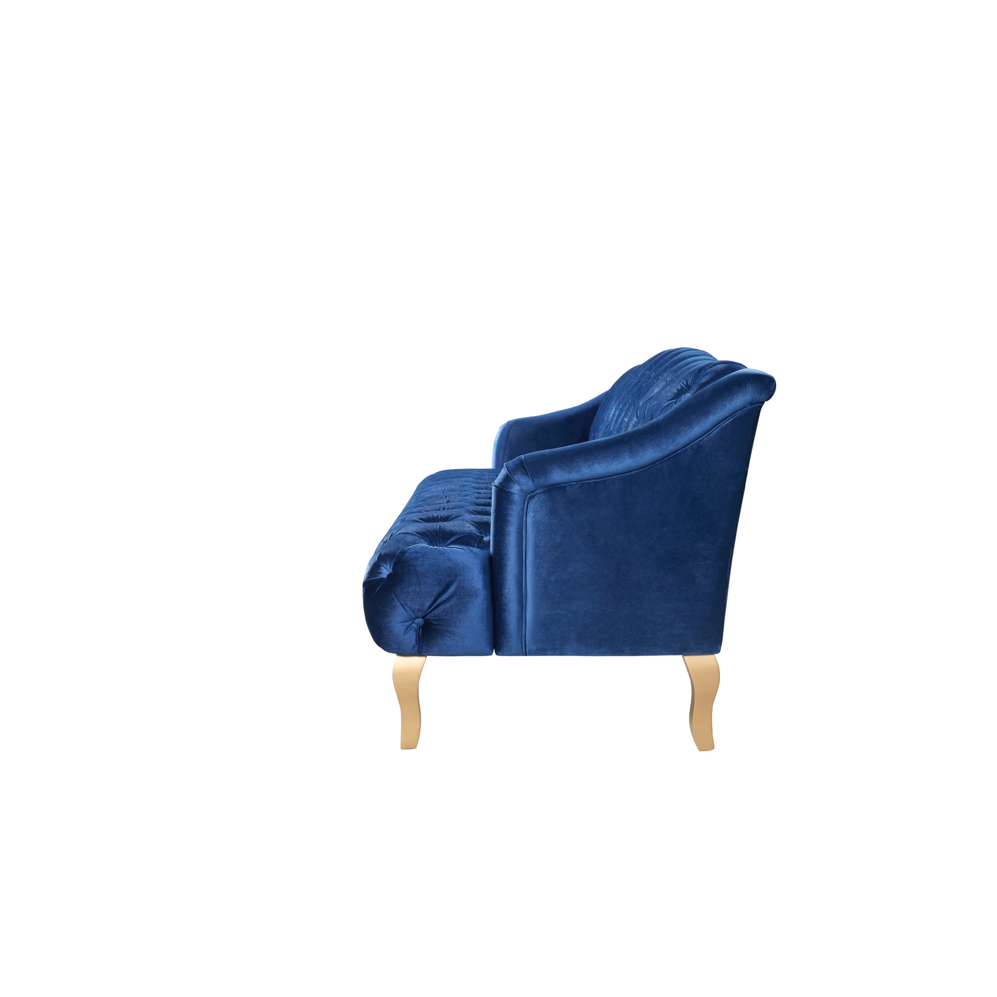 Comfy 3-Seat Sofa with Curved Wooden Legs, Perfect for Living Room and Study image 5