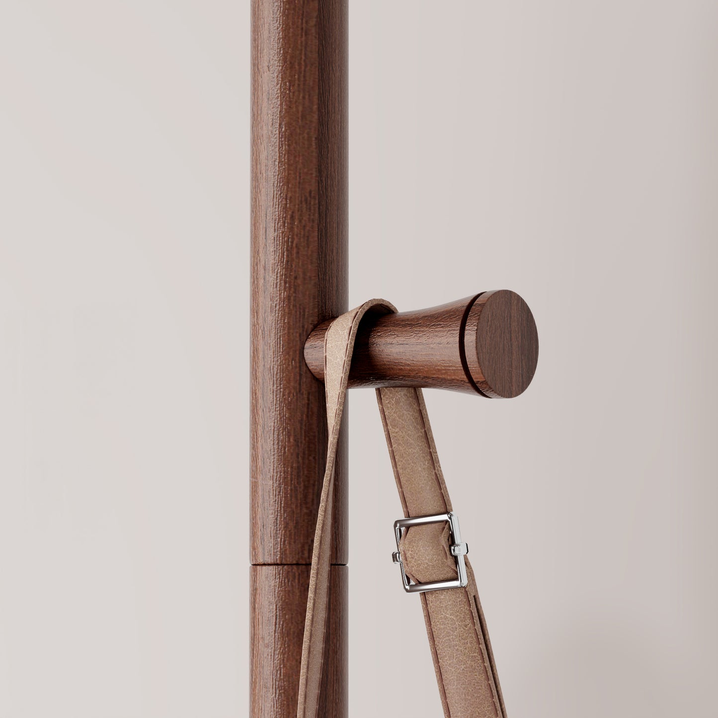 Coat Racks solid wood hanger 15.7* 11.8*71in Solid environmental protection easy to assemble beautiful can be placed in the bedroom/entrance/living room (Walnut) image 10