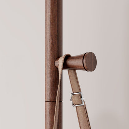 Coat Racks solid wood hanger 15.7* 11.8*71in Solid environmental protection easy to assemble beautiful can be placed in the bedroom/entrance/living room (Walnut) image 10