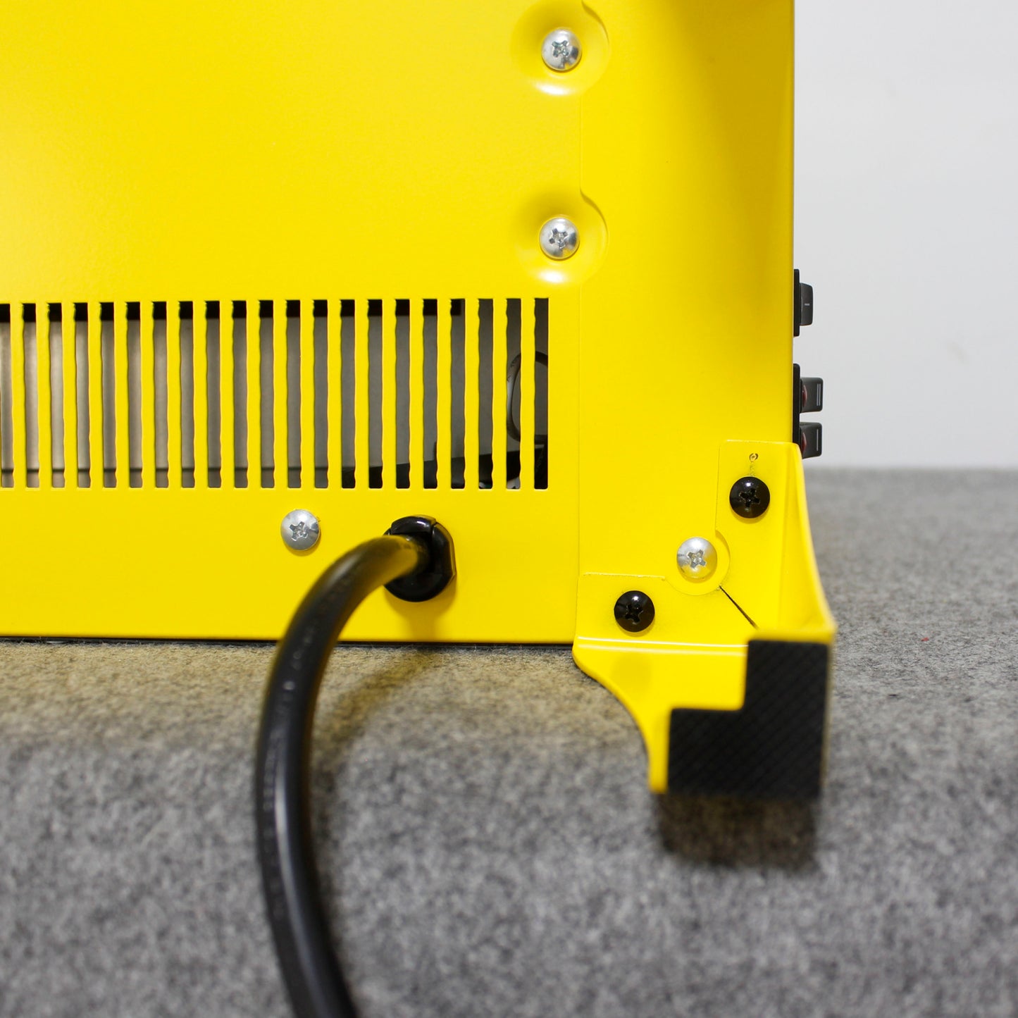 18 inch Freestanding Electric Fireplace Stove heater with 3D Flame effect,Lemon Yellow image 9