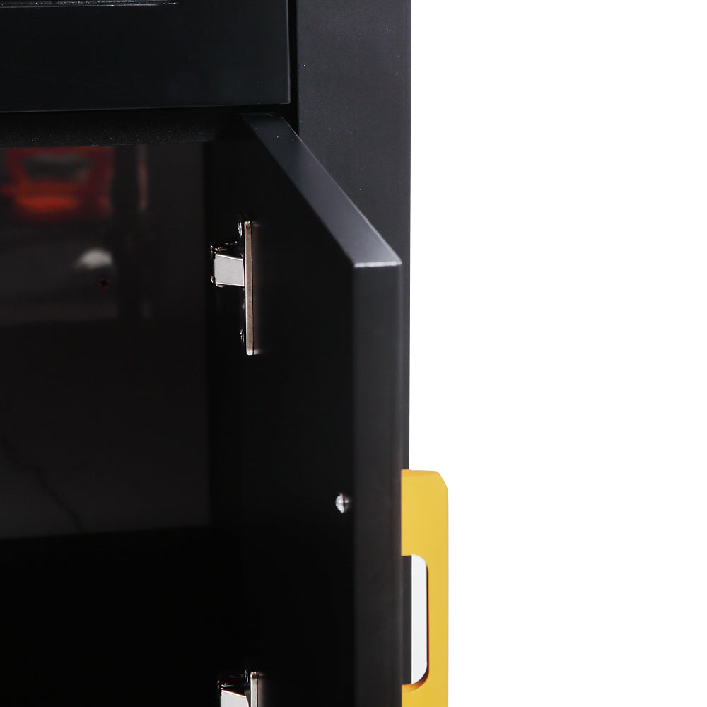 48" Black Bathroom Vanity.Abundant Storage Cabinet -4 Soft close doors and 4 drawers (excluding the ceramic basin) image 3