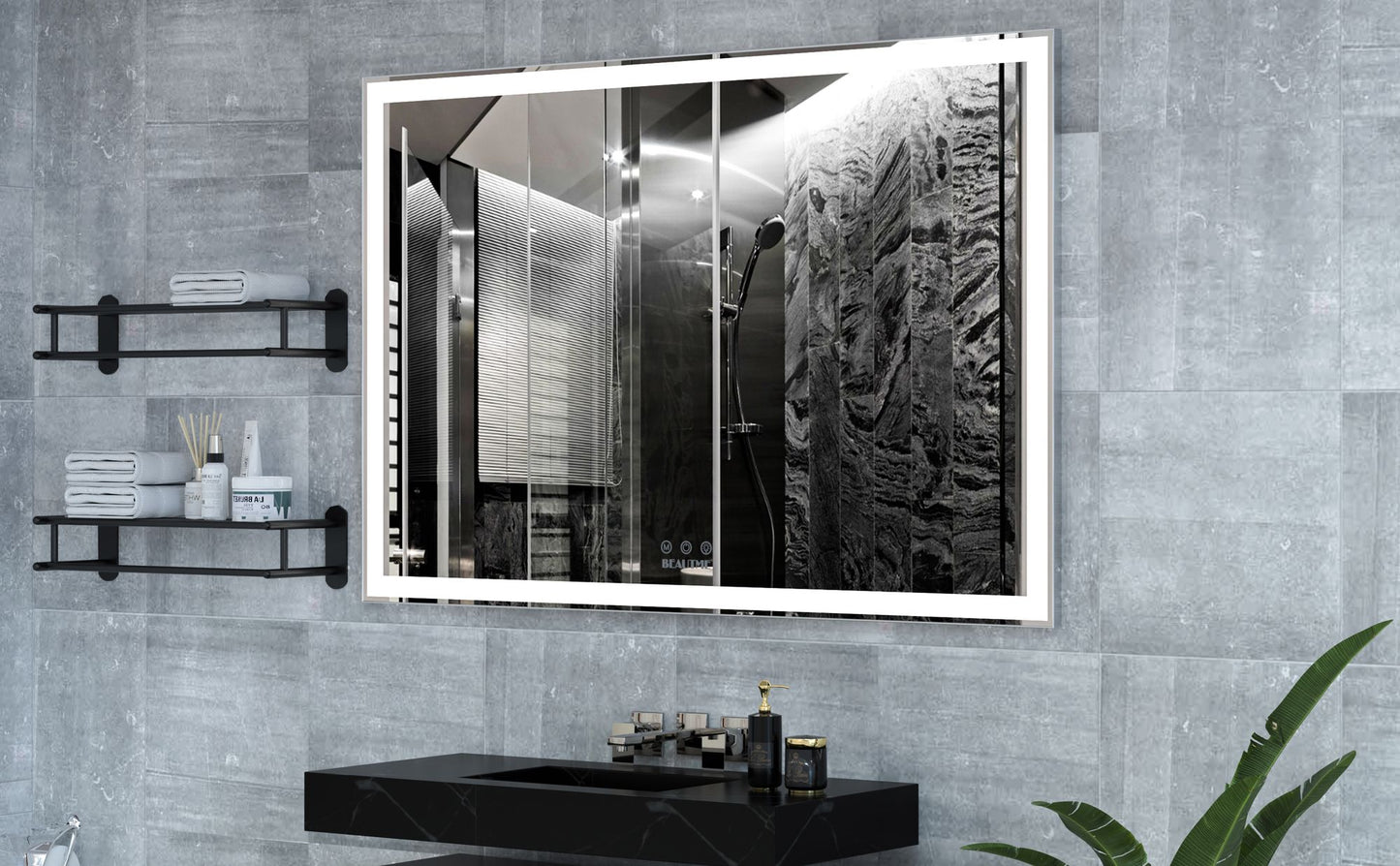 LED bathroom mirror with cool light mode