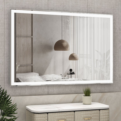 Wall mounted LED mirror - packaging and accessories