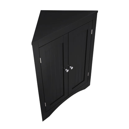 sideboard cabinet,corner cabinet,Bathroom Floor Corner Cabinet with Doors and Shelves, Kitchen, Living Room,Free Standing Storage Cabinet for Bathroom image 7