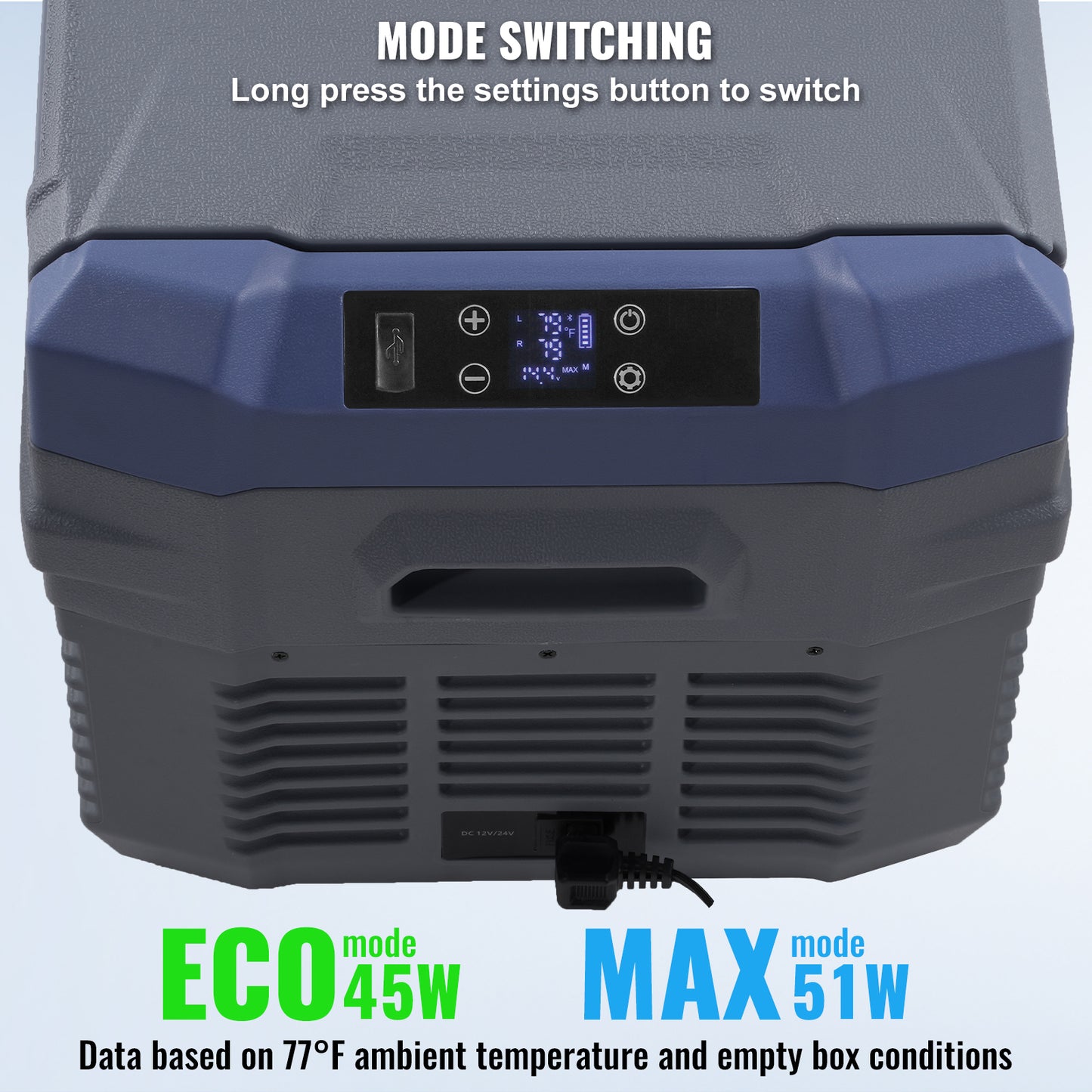 Car Refrigerator, 12 Volt Car Refrigerator Fridge, 25 L Dual Zone Portable Freezer, -4℉-68℉ Adjustable Range, 12/24V DC and 100-240V AC Compressor Cooler for Outdoor, Camping, RV image 8