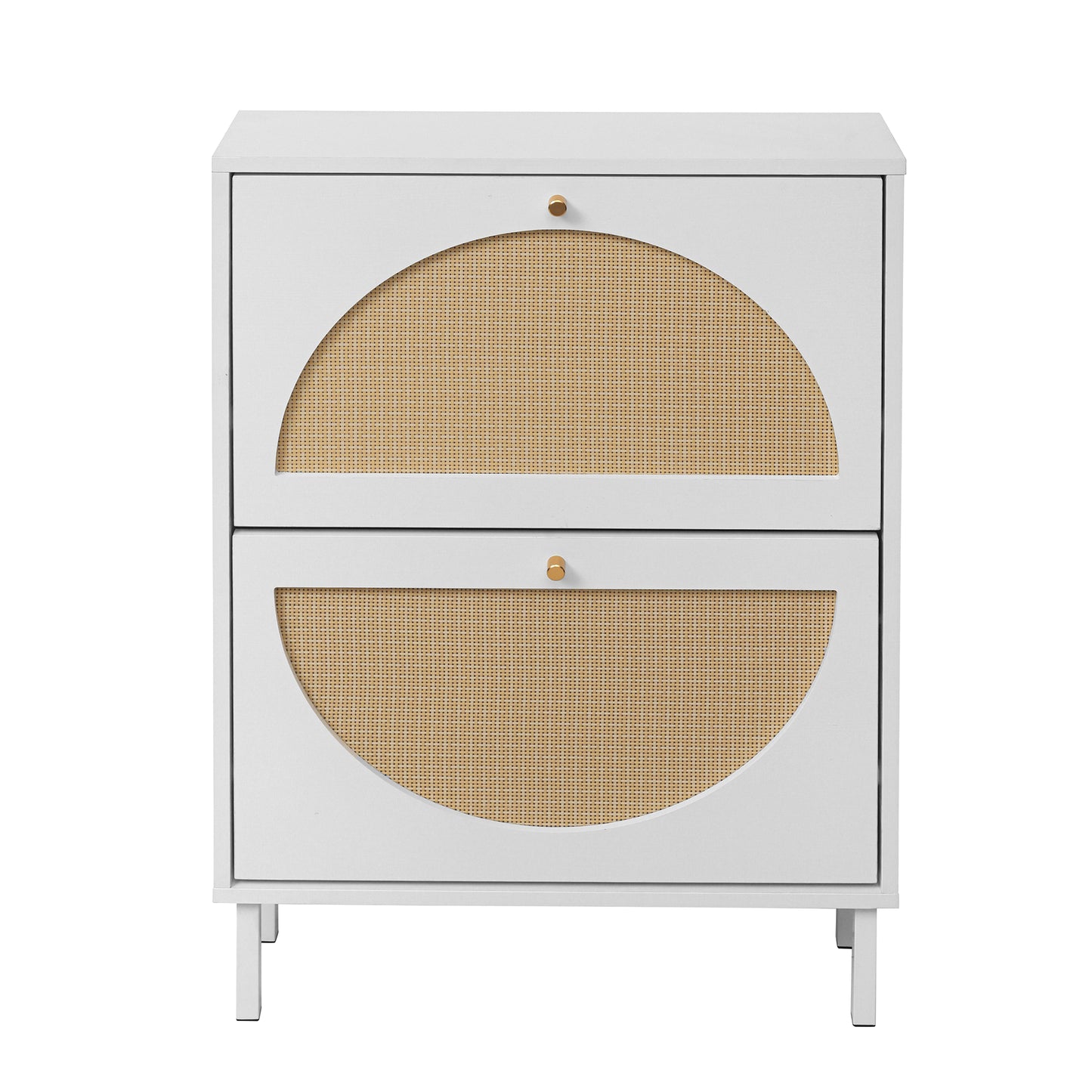 2 Door Shoe Rack, Rattan, Double Layer, Suitable for Living Room, Hallway image 10