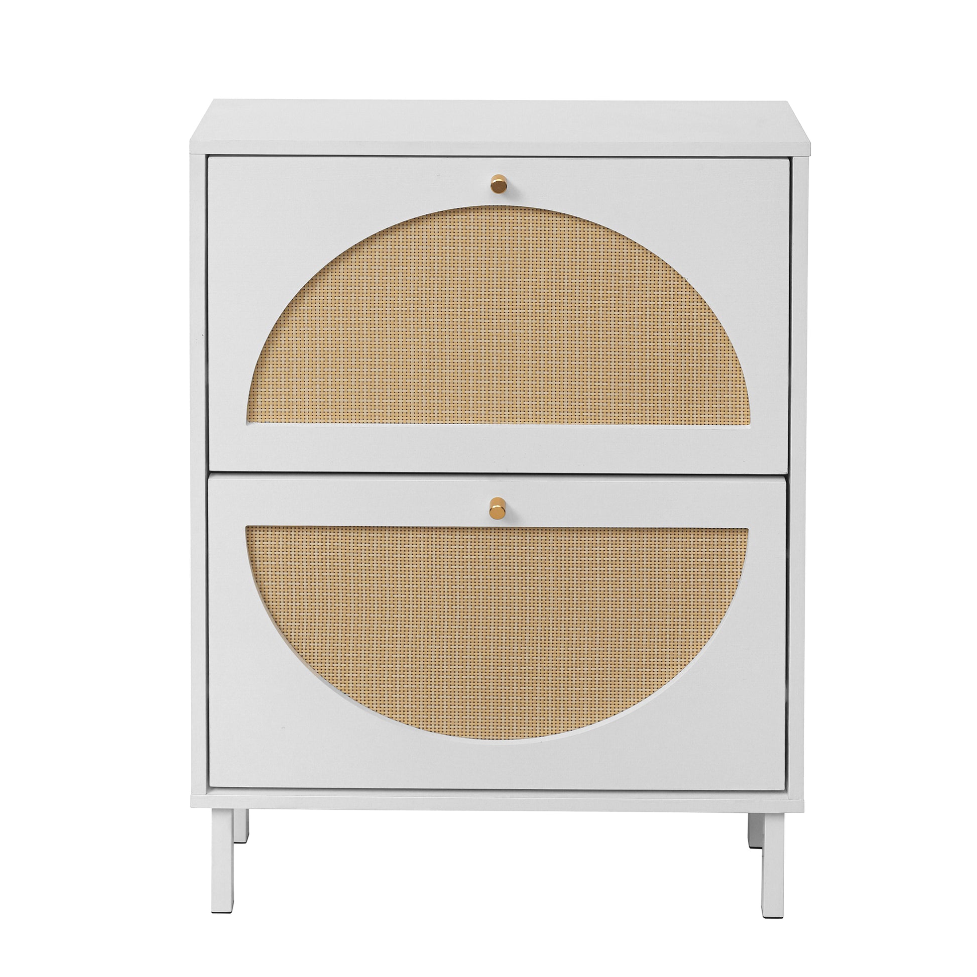 2 Door Shoe Rack, Rattan, Double Layer, Suitable for Living Room, Hallway image 10