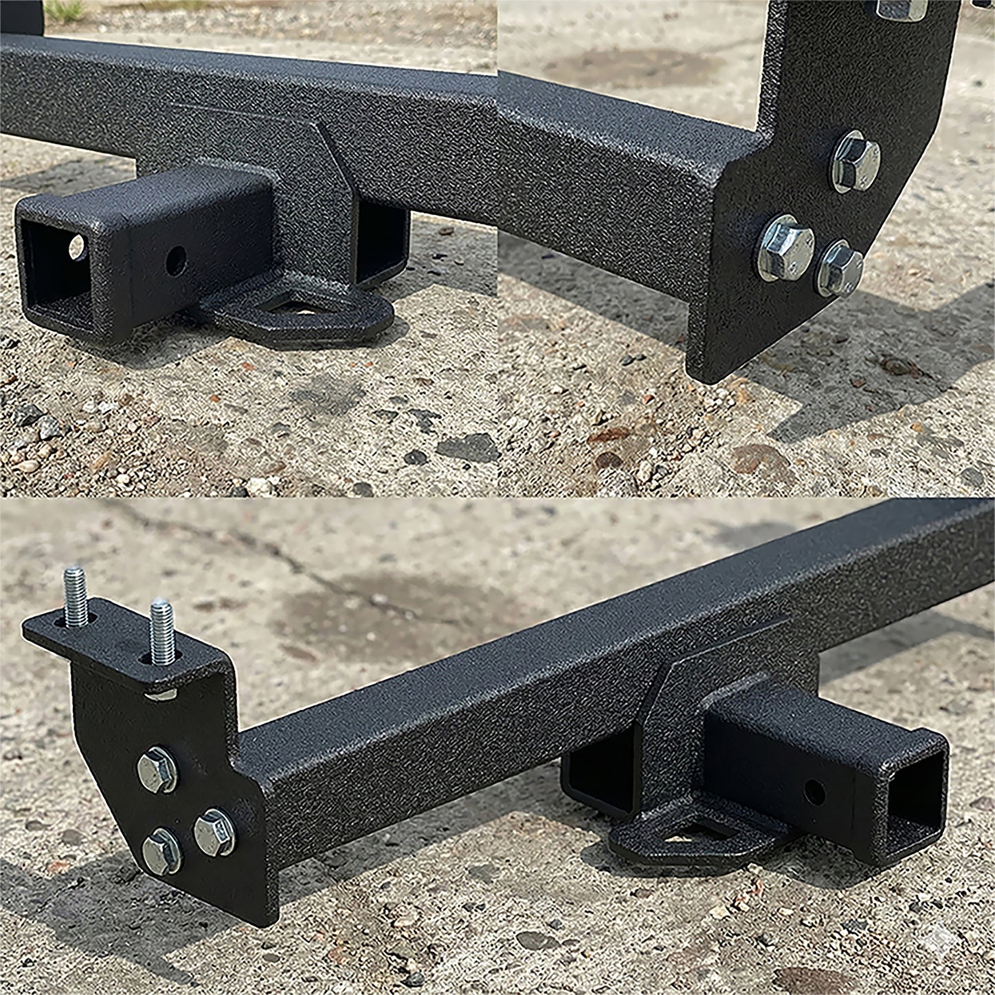 Black Steel Trailer Hitch 2 Hitch Receiver Compatible With 2016 - 2023 Toyota Tacoma (Not Applicable for SR Models) image 5