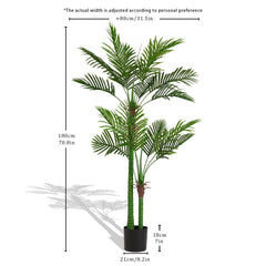 New high-end market indoor leaf simulation 180CM double rod loose tail sunflower 18-leaf pot travelers simulated artificial plants 1pcs/set