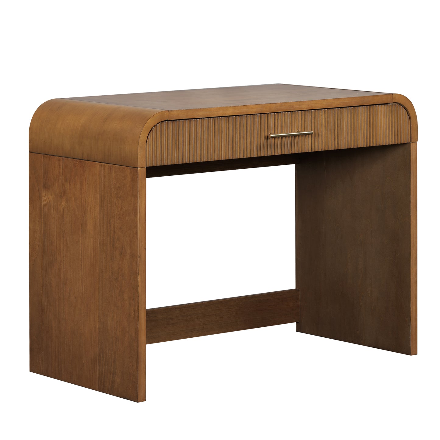 39" Makeup Vanity Table with Mirror Touch Screen Lighted Mirror, Dressing Table with Drawer for Bedroom, Espresso image 12