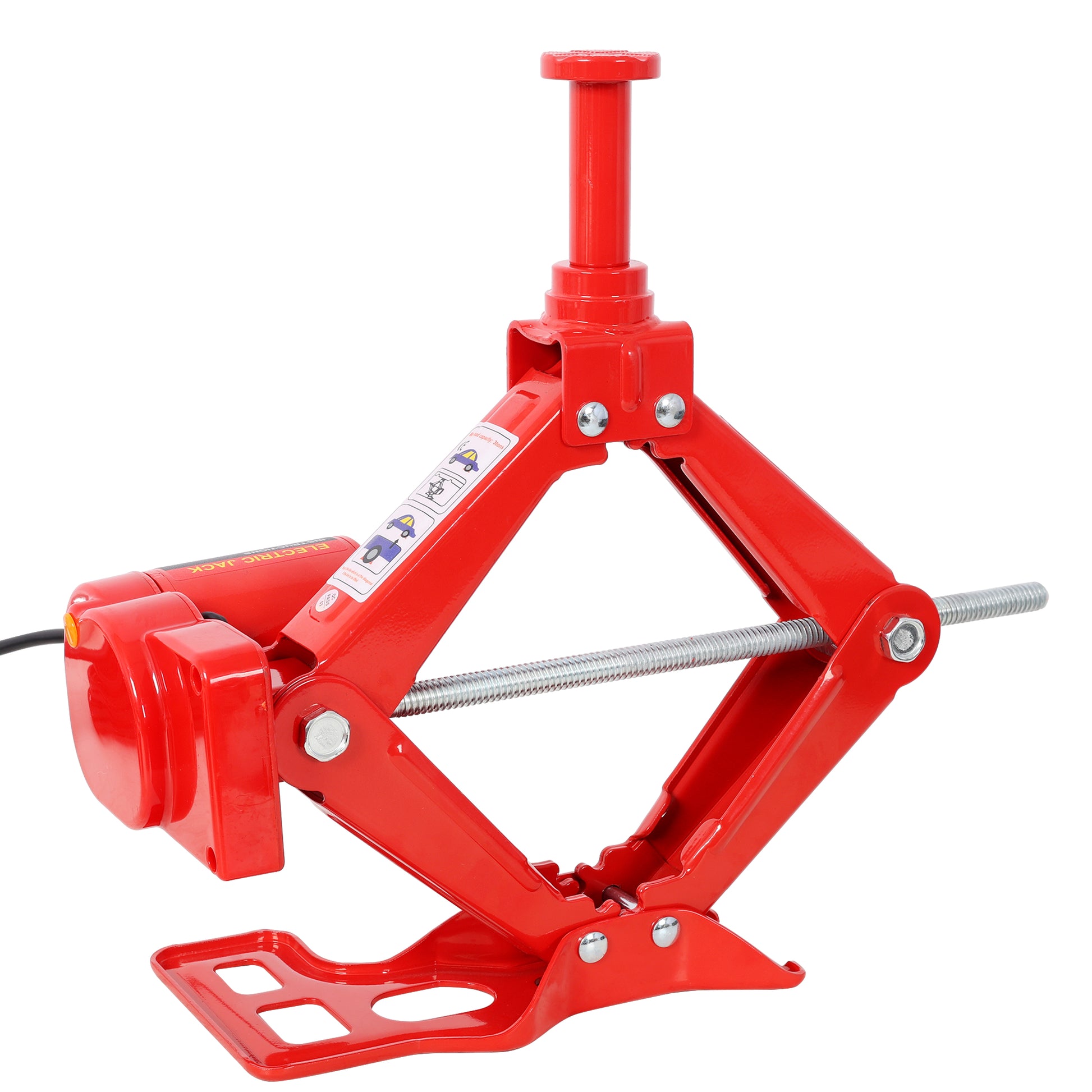 3Ton 12V Electric Car Scissor Jack Kit, Heavy Duty Portable Auto Lift Floor Jack, Roadside Emergency Tire Changing Tool for Sedans & SUVs image 11
