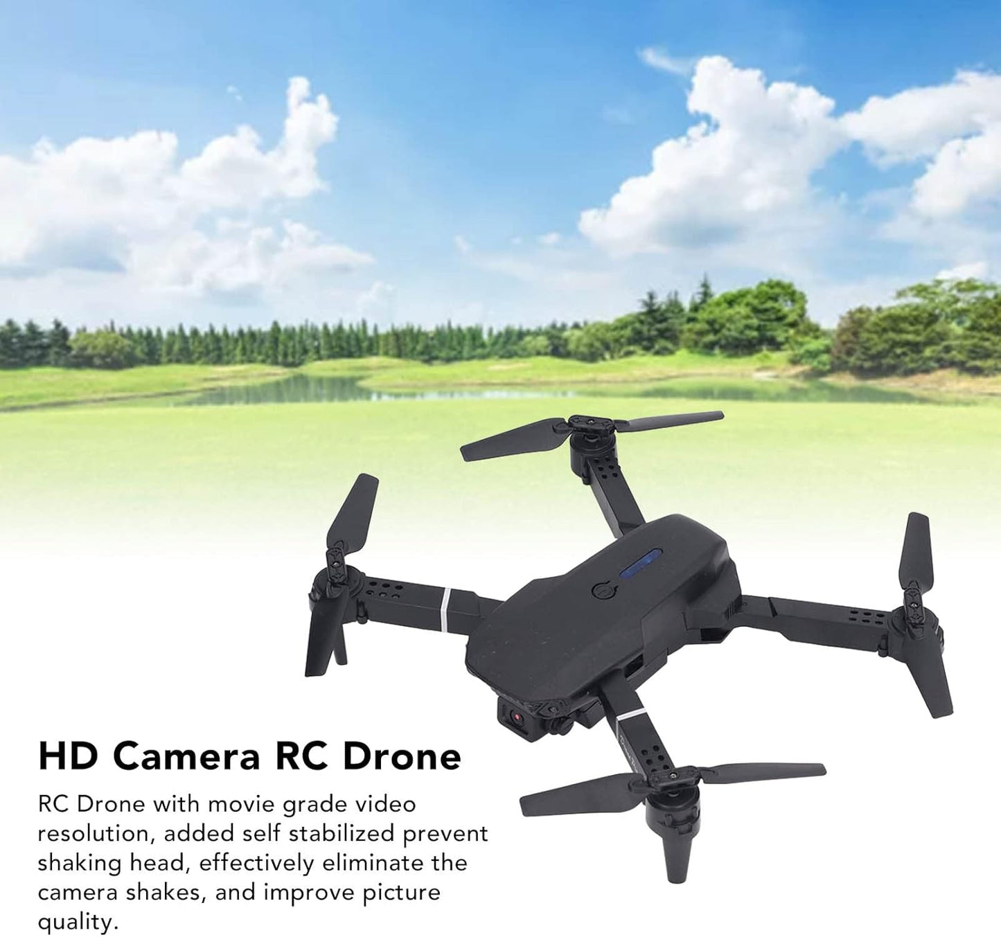 Foldable FPV RC Quadcopter for Kids, Mini Drone with Camera, Altitude Hold, 360° Flip, Small Helicopter