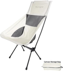 Folding Lawn 3.4lbs Portable Chair, Heavy Duty Camping Chair for Adults, Compact Outdoor Folding Seat, White
