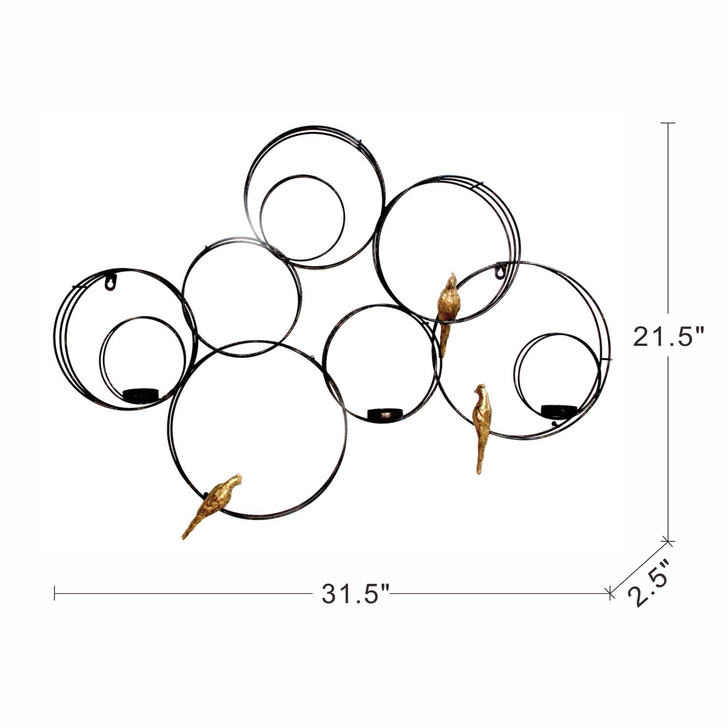 31.5x2.5x21.5" Banyan Birds Wall Accent image 5