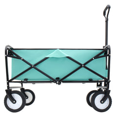 Collapsible Foldable Wagon Cart - All-Terrain Utility Cart in Green
