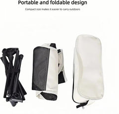 Folding Lawn 3.4lbs Portable Chair, Heavy Duty Camping Chair for Adults, Compact Outdoor Folding Seat, White